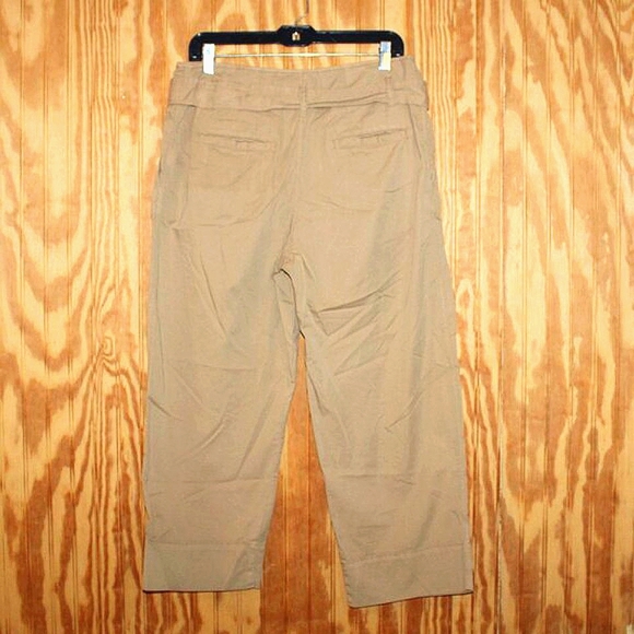 Lauren Ralph Lauren Wide Leg Belted Pants - Size 6 - Picture 2 of 7